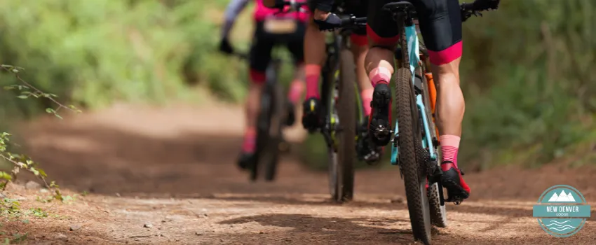 NDL - Mountain bikers following the trail 